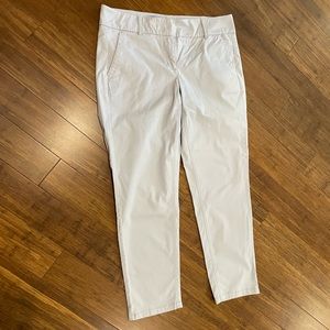 Loft Marissa Pants, Size 8, Very Light Blue, Cotton/Spandex,Excellent Condition